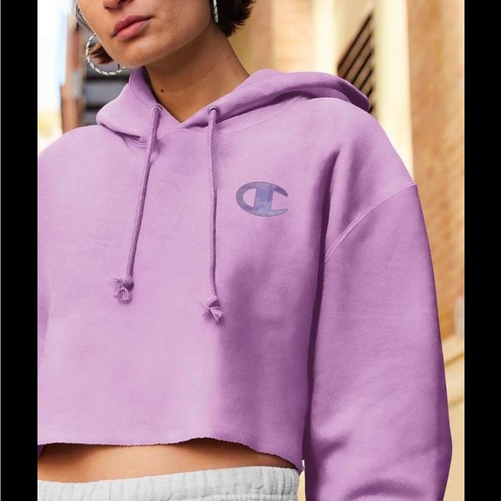 Champion cropped hoodie